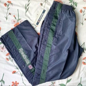 Deadstock New Vintage Reebok Tearaway Pants Large